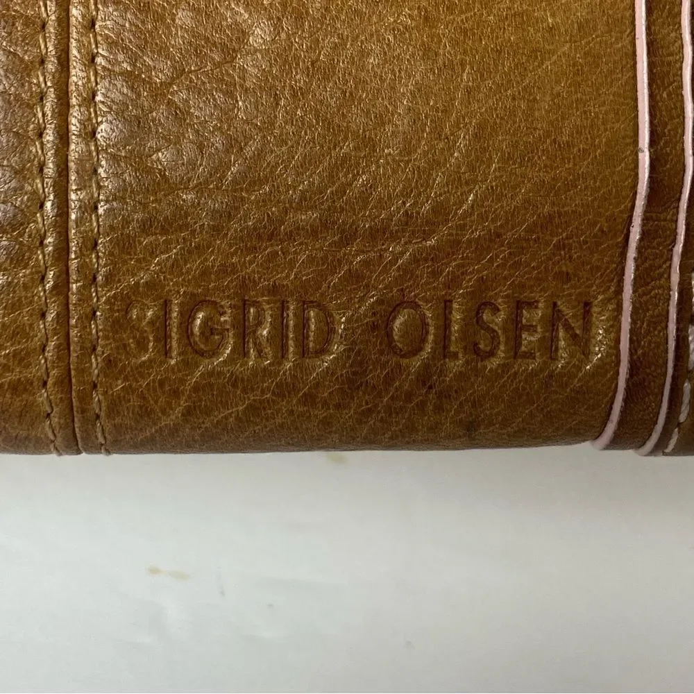 Sigrid Olsen Accessories Brown Leather Trifold Wallet